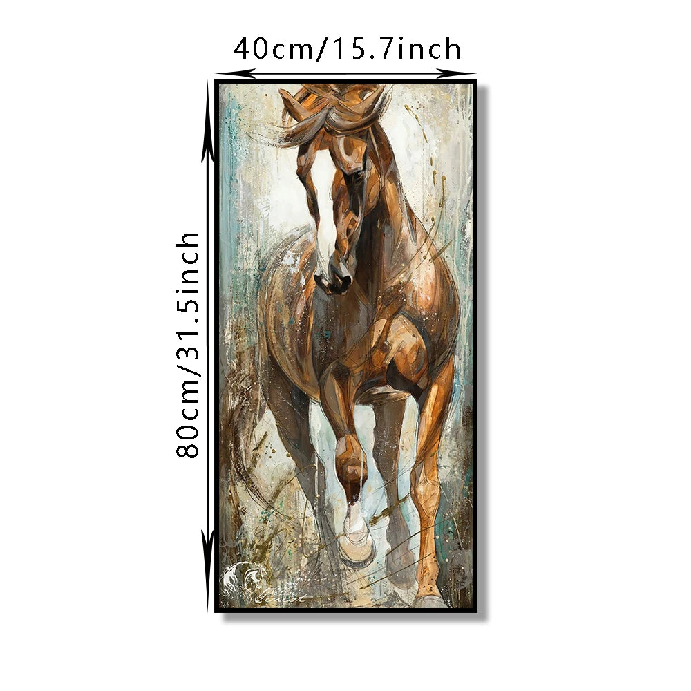 Abstract Horse Canvas Wall Art