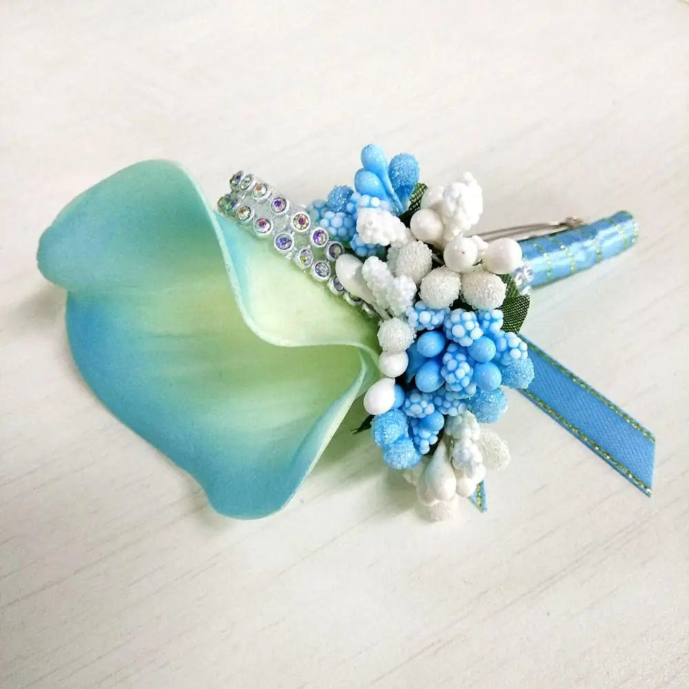 Calla Flower Wedding Corsage Pin