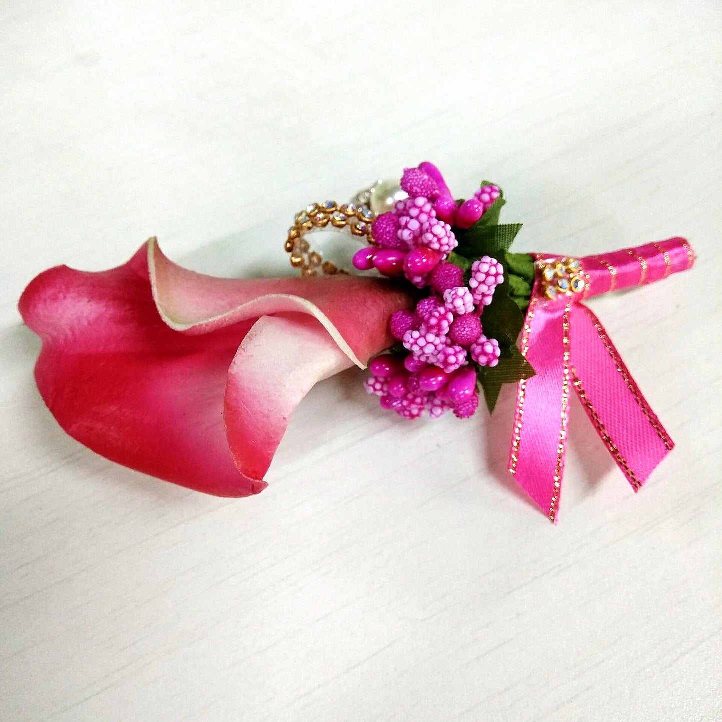 Calla Flower Wedding Corsage Pin