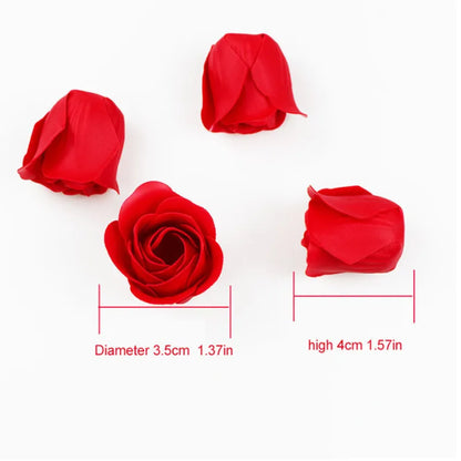 Decorative Rose Heads Pack of 81 Pieces