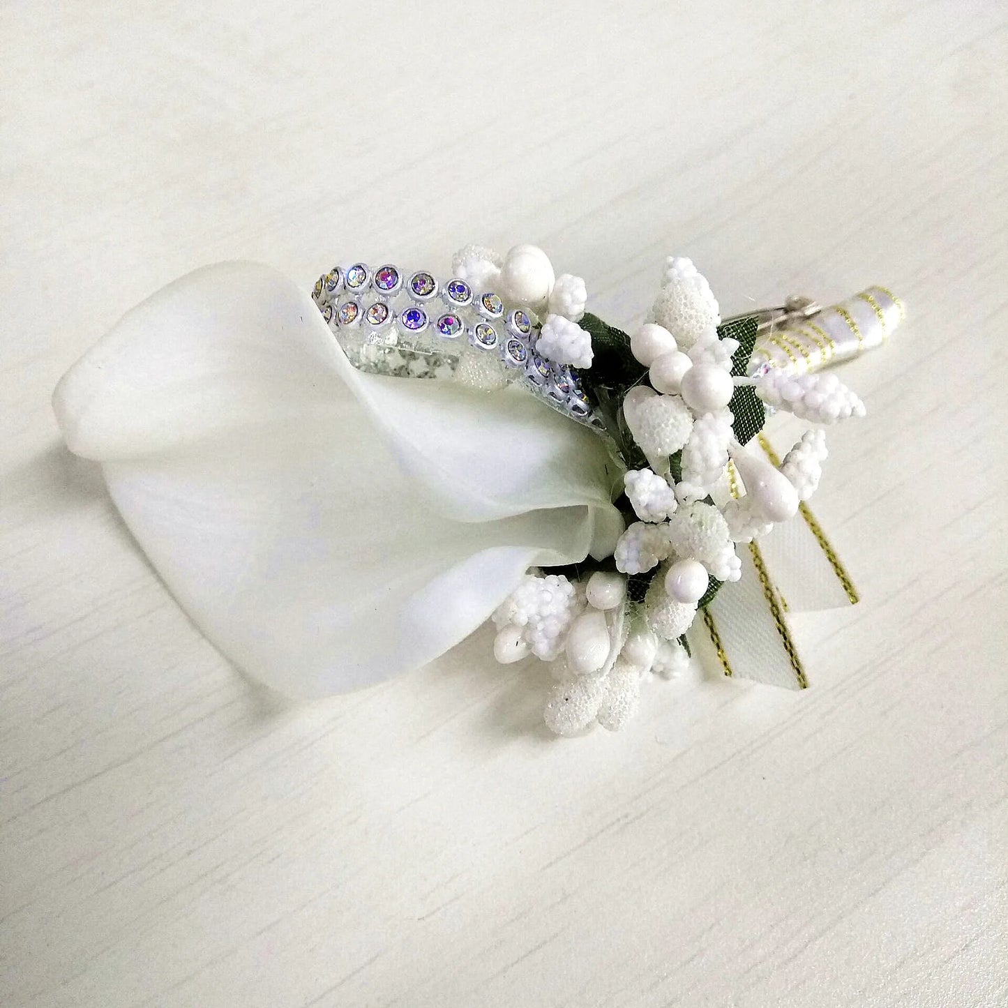 Calla Flower Wedding Corsage Pin