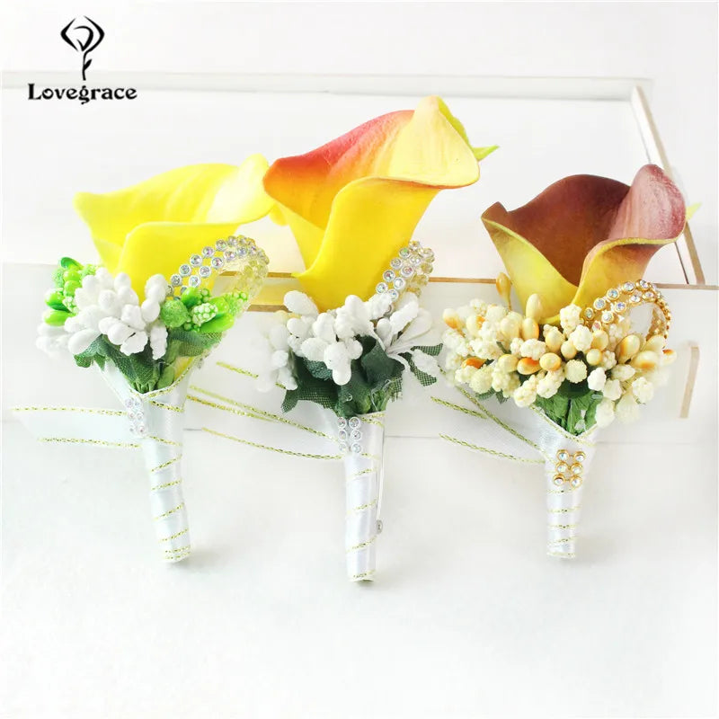 Lovegrace Wedding Groom Corsage Pin