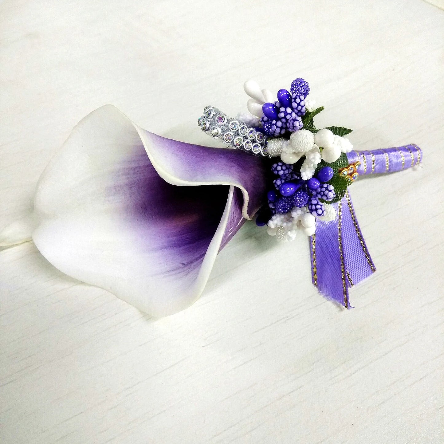 Calla Flower Wedding Corsage Pin