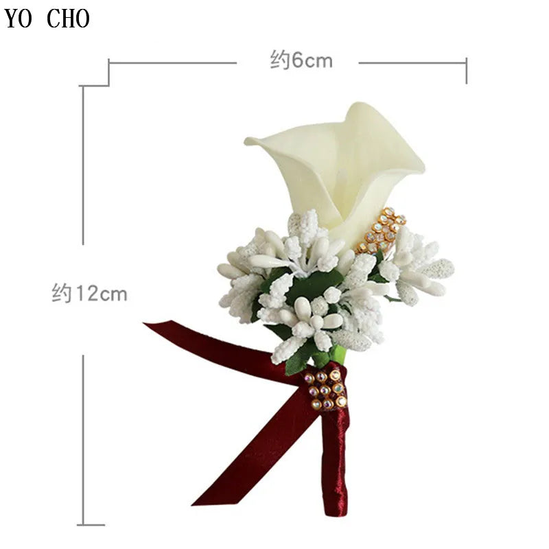 Calla Flower Wedding Corsage Pin