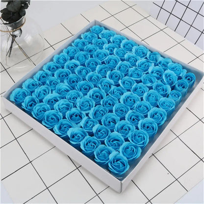 Decorative Rose Heads Pack of 81 Pieces