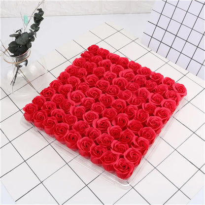 Decorative Rose Heads Pack of 81 Pieces