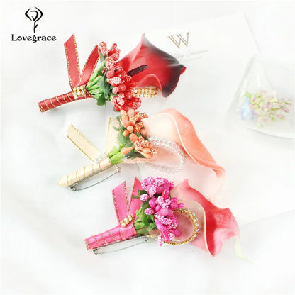 Lovegrace Wedding Groom Corsage Pin