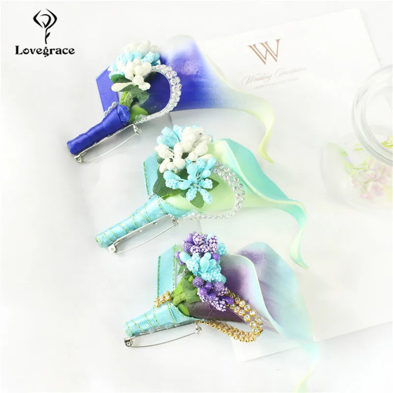 Lovegrace Wedding Groom Corsage Pin