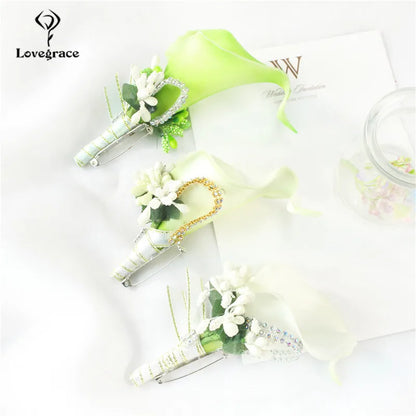 Lovegrace Wedding Groom Corsage Pin