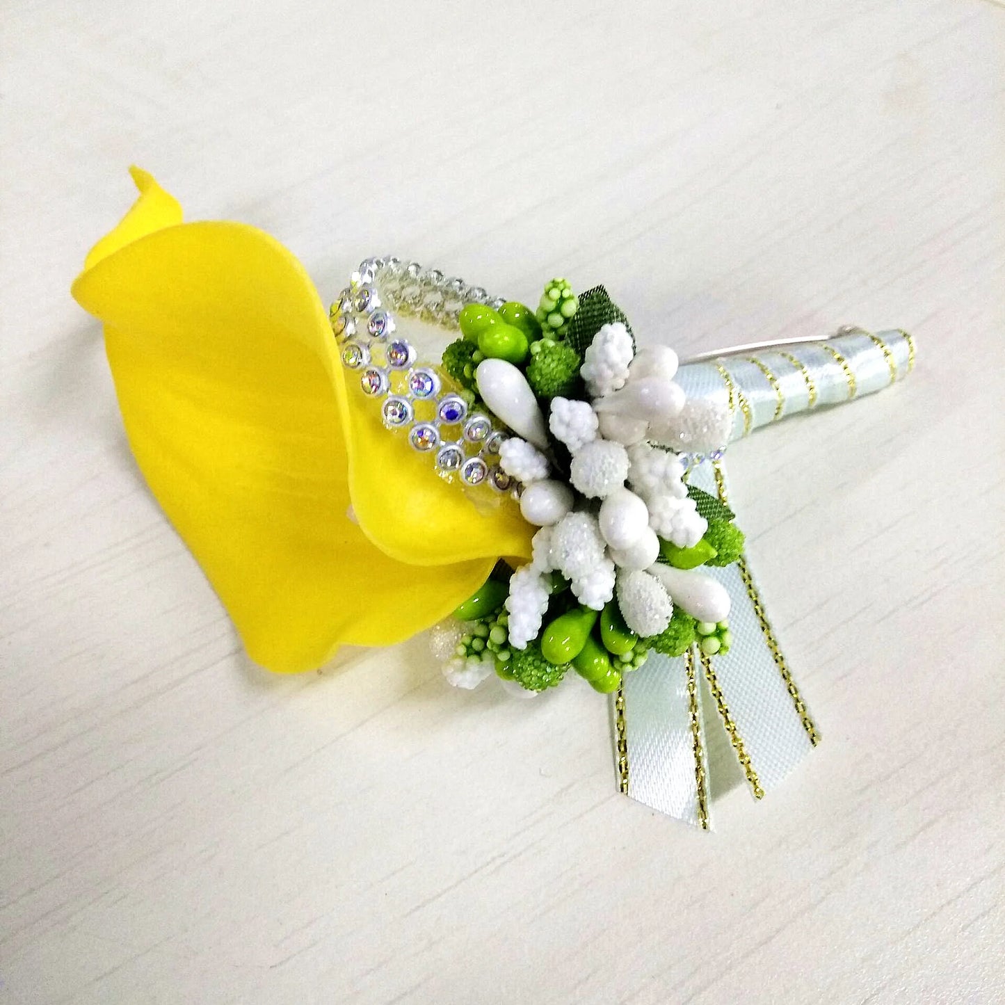 Calla Flower Wedding Corsage Pin