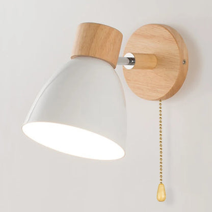 Nordic Wooden Wall Lamp Sconce