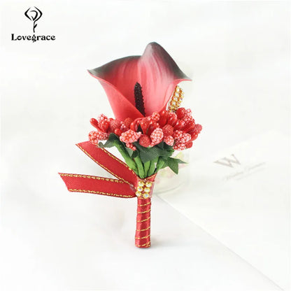 Lovegrace Wedding Groom Corsage Pin