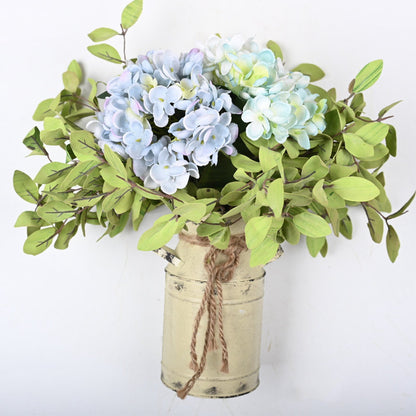 Artificial Hydrangea Arrangement in Pot