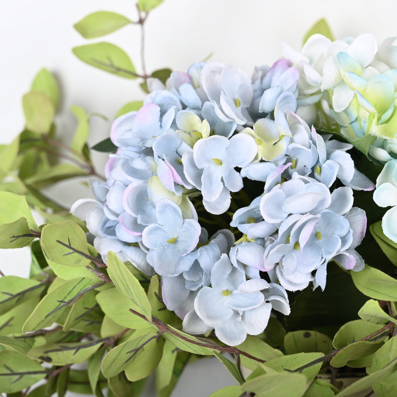 Artificial Hydrangea Arrangement in Pot