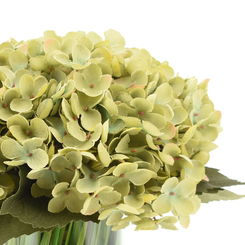 Faux Silk Hydrangea Flowers