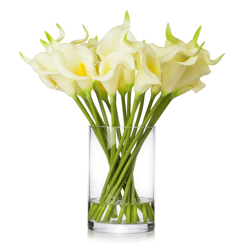 Ivory Lillies Flowers in Vase