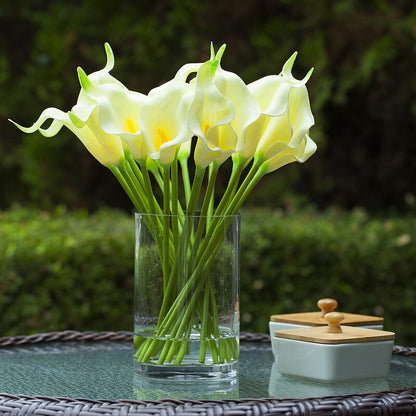 Ivory Lillies Flowers in Vase