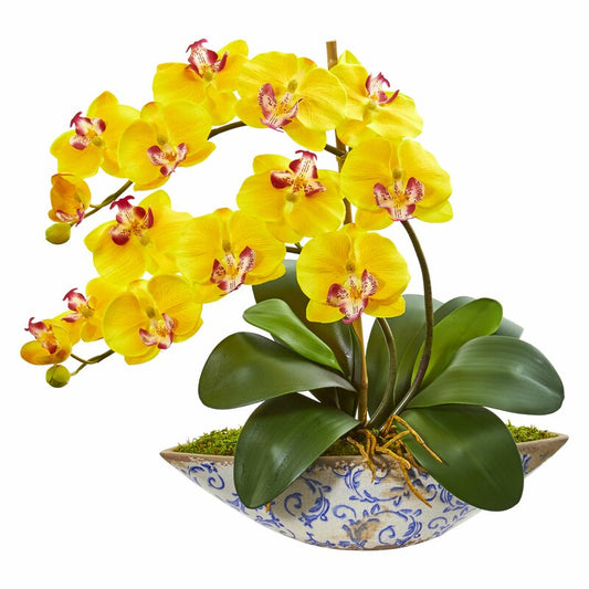 Yellow Orchid Floral Arrangement