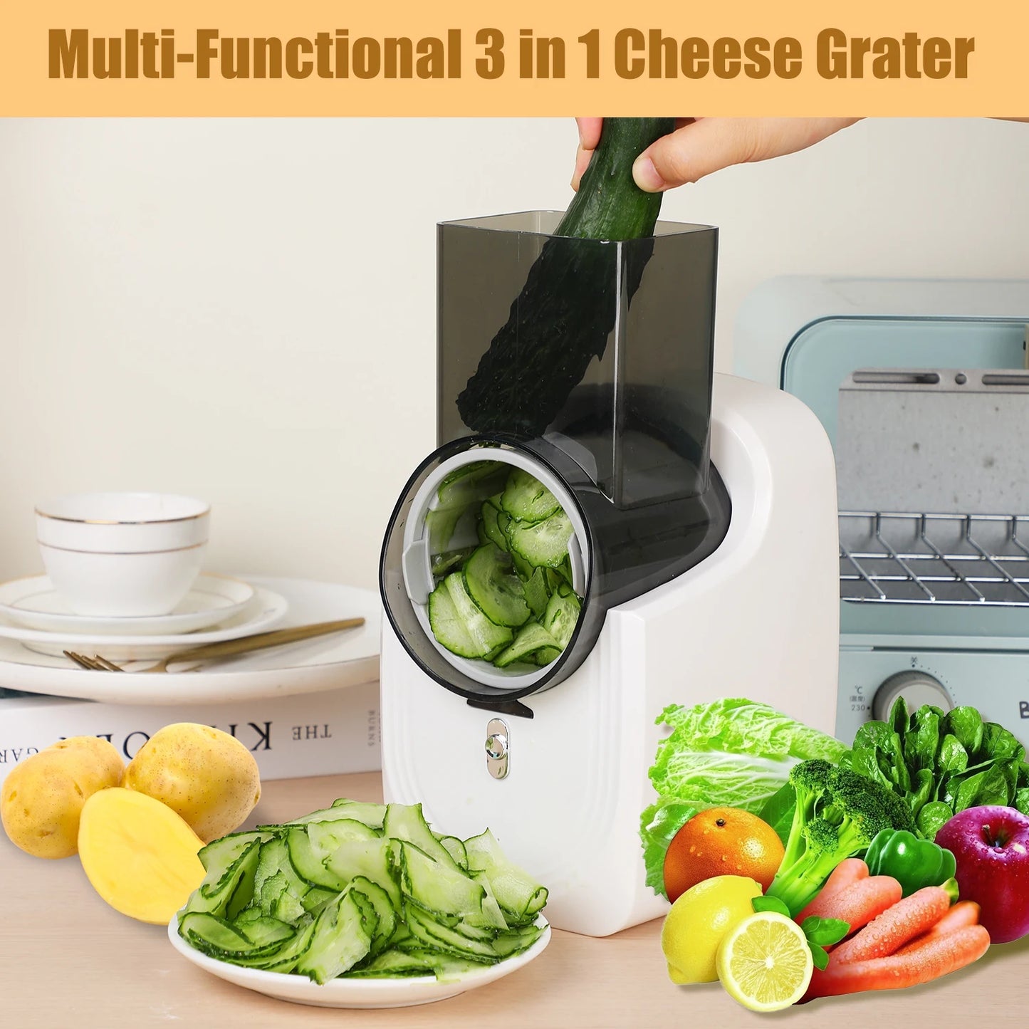 Electric Cheese Grater and Slicer