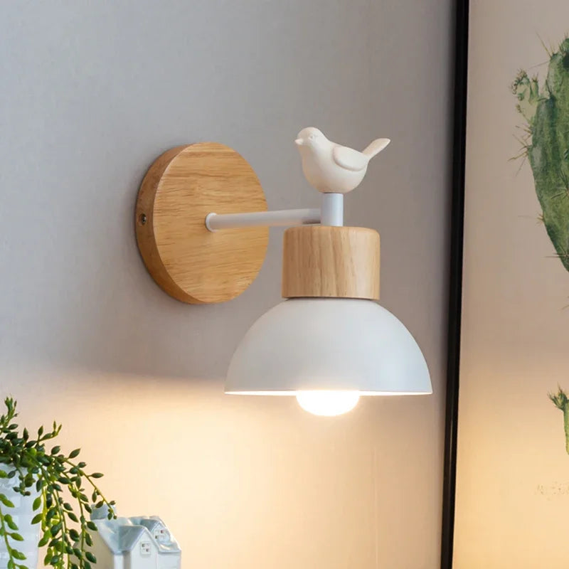 Nordic LED Wood Wall Lamp