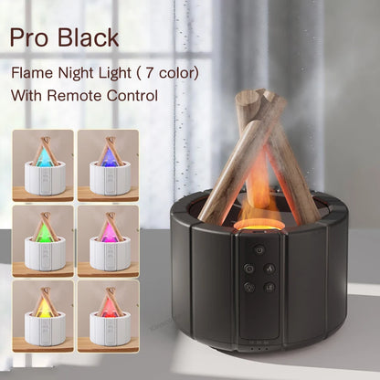 Simulated Flame Aroma Diffuser Humidifier