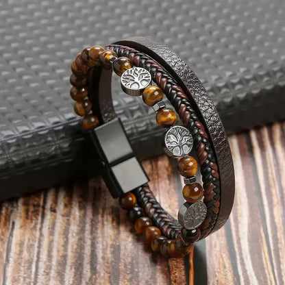 Leather Multi-Layer Bracelet