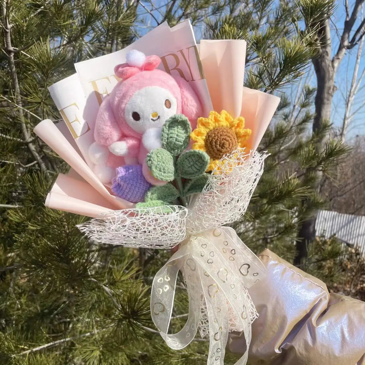 Plush Doll Bouquet Gift Box