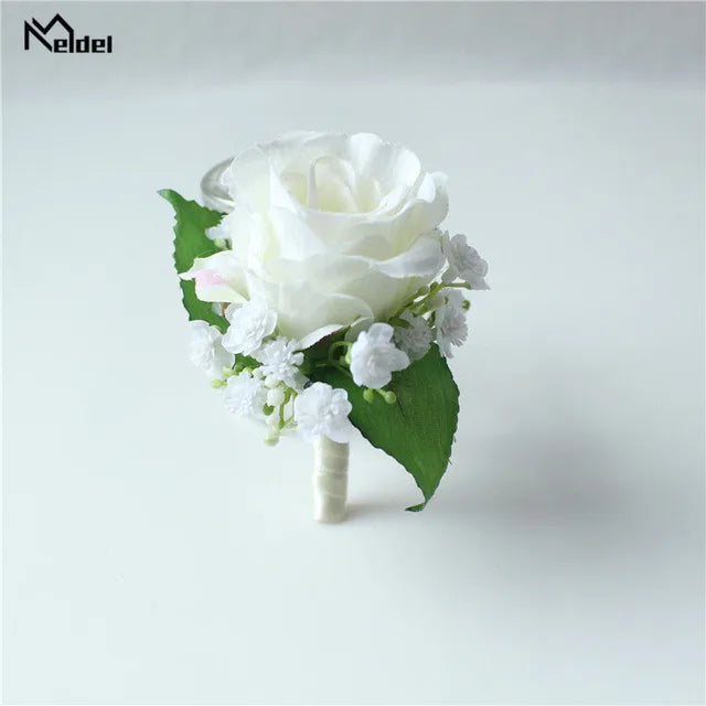 Men's Wedding Corsage Boutonnieres Roses