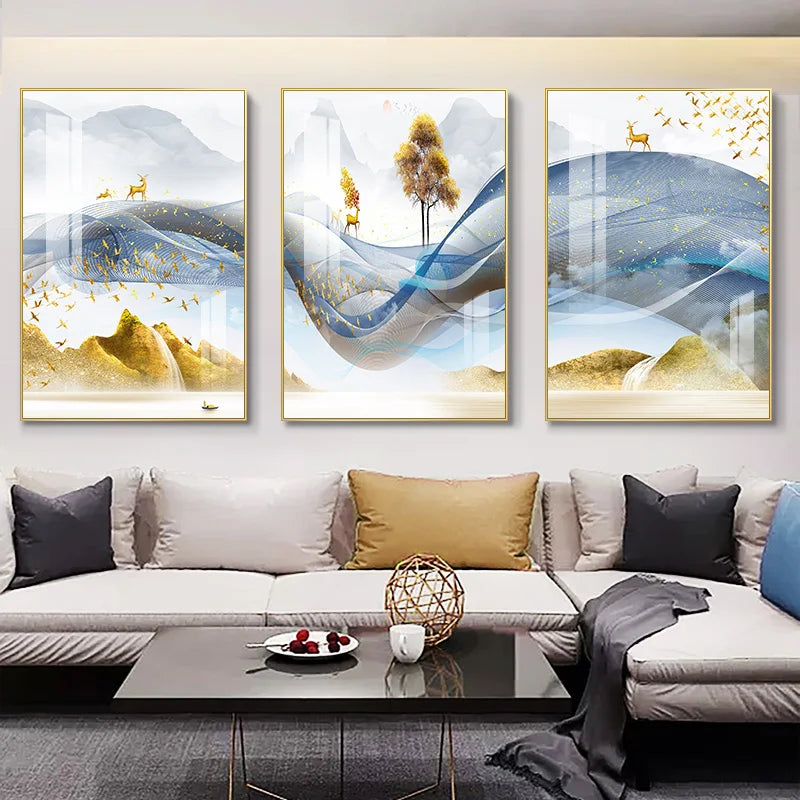 3-Piece Nordic Luxury Wall Art Set