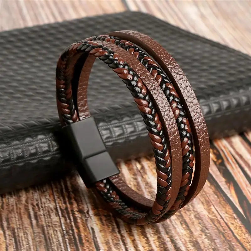 Leather Multi-Layer Bracelet