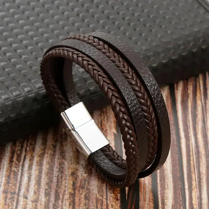 Leather Multi-Layer Bracelet