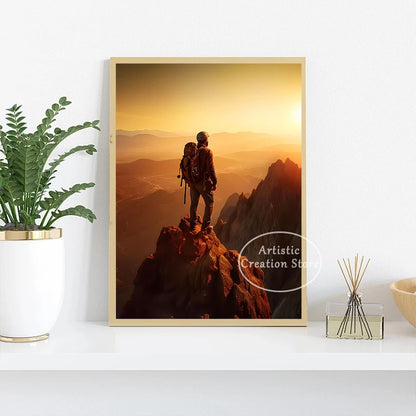 Mountain Explorer Adventure Spirit Canvas