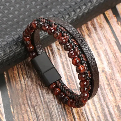 Leather Multi-Layer Bracelet