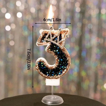 Crown Numbered Candles