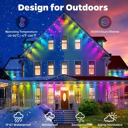 20M RGB Outdoor Bluetooth LED Lights