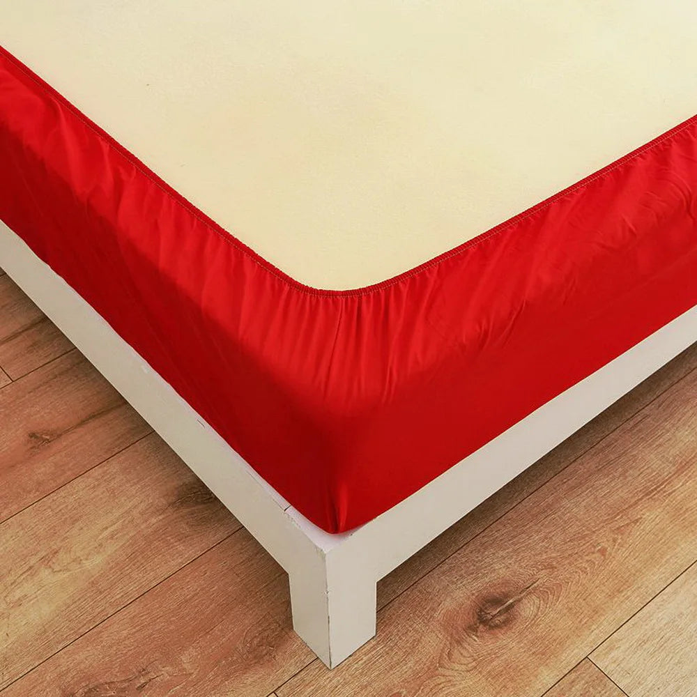 Bold Red Fitted Sheet