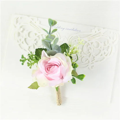 Men's Wedding Corsage Boutonnieres Roses