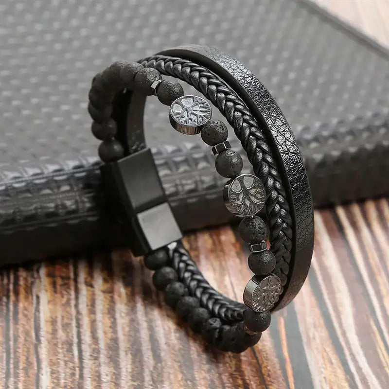 Leather Multi-Layer Bracelet