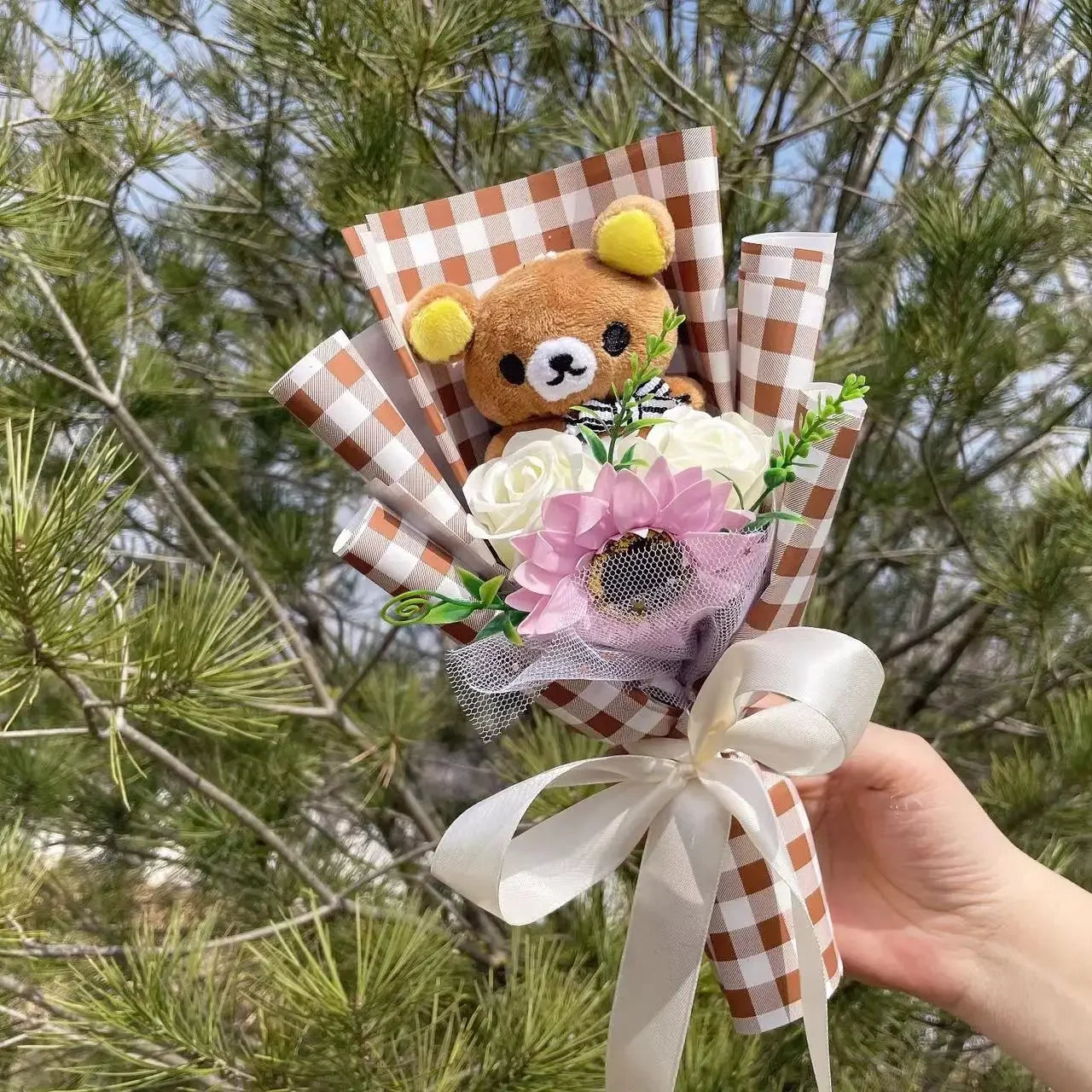 Plush Doll Bouquet Gift Box