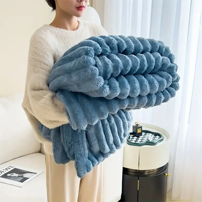 Luxury Rabbit Velvet Winter Blanket