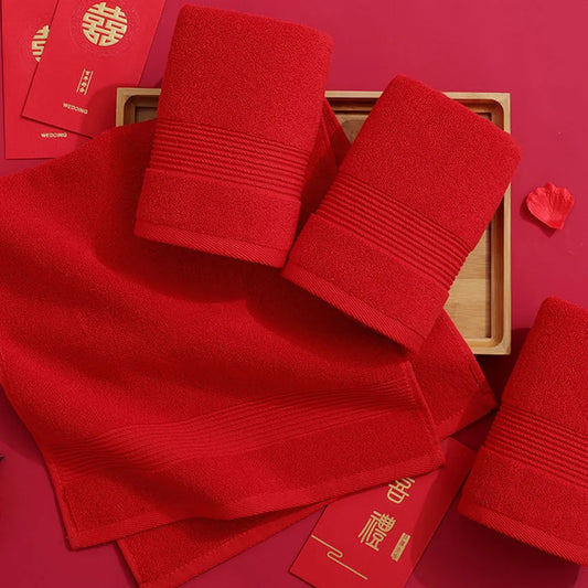 Vibrant Red Everyday Comfort Towels