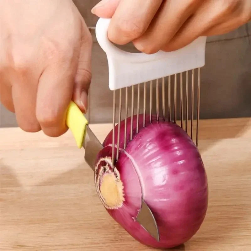 Colorful Stainless Steel Onion Slicer