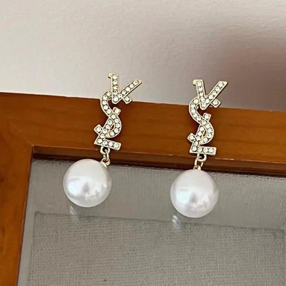 Pearl Bowknot Earrings