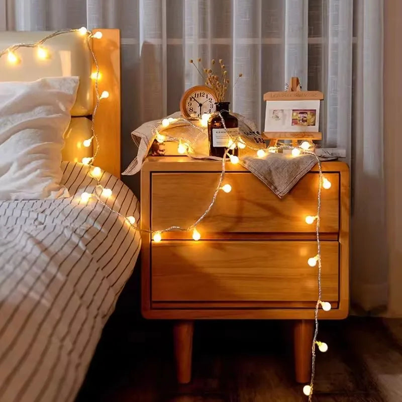 Battery-Operated Globe String Lights