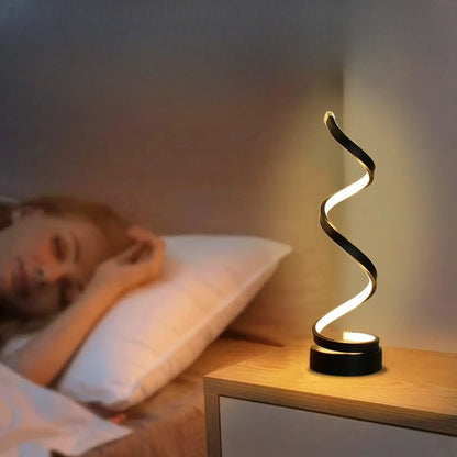 Modern Spiral LED Table Lamp