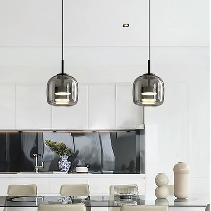 Modern LED Glass Pendant Light