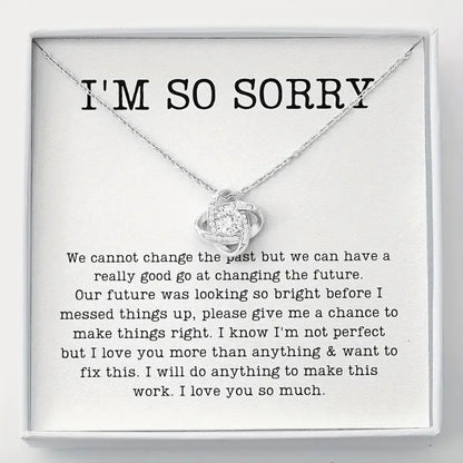 I'm So Sorry Necklace Gift Set