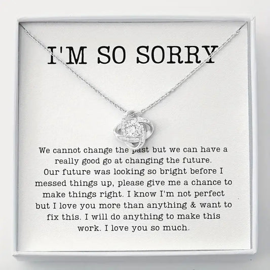 I'm So Sorry Necklace Gift Set