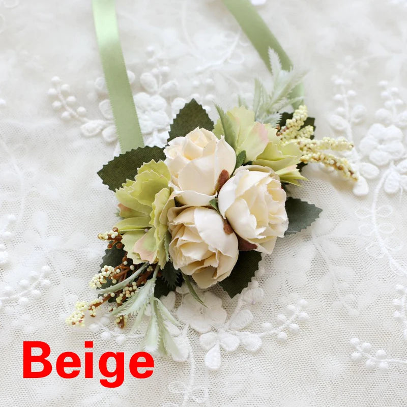 Silk Rose Wedding Boutonniere Pin