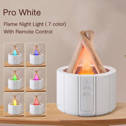 Simulated Flame Aroma Diffuser Humidifier